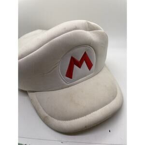 Vintage Nintendo Super Mario Fireball Powerup White Hat